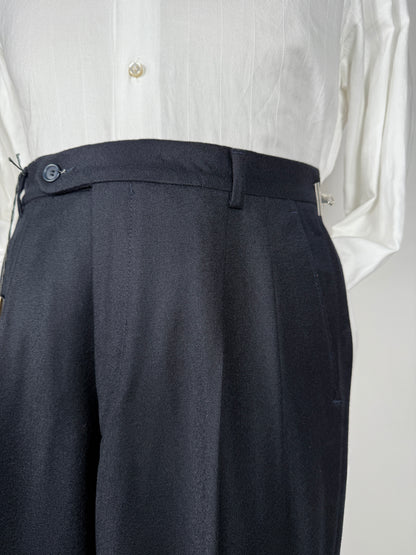 Pantaloni flanella blu notte (NOS) - tg. 44/46