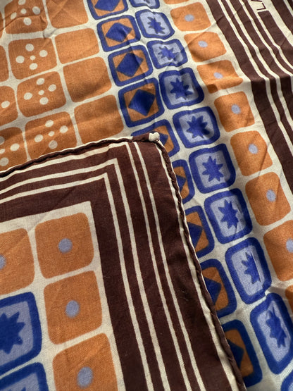 Sciarpa/foulard Lanvin anni ‘70 fantasia optical geometrica
