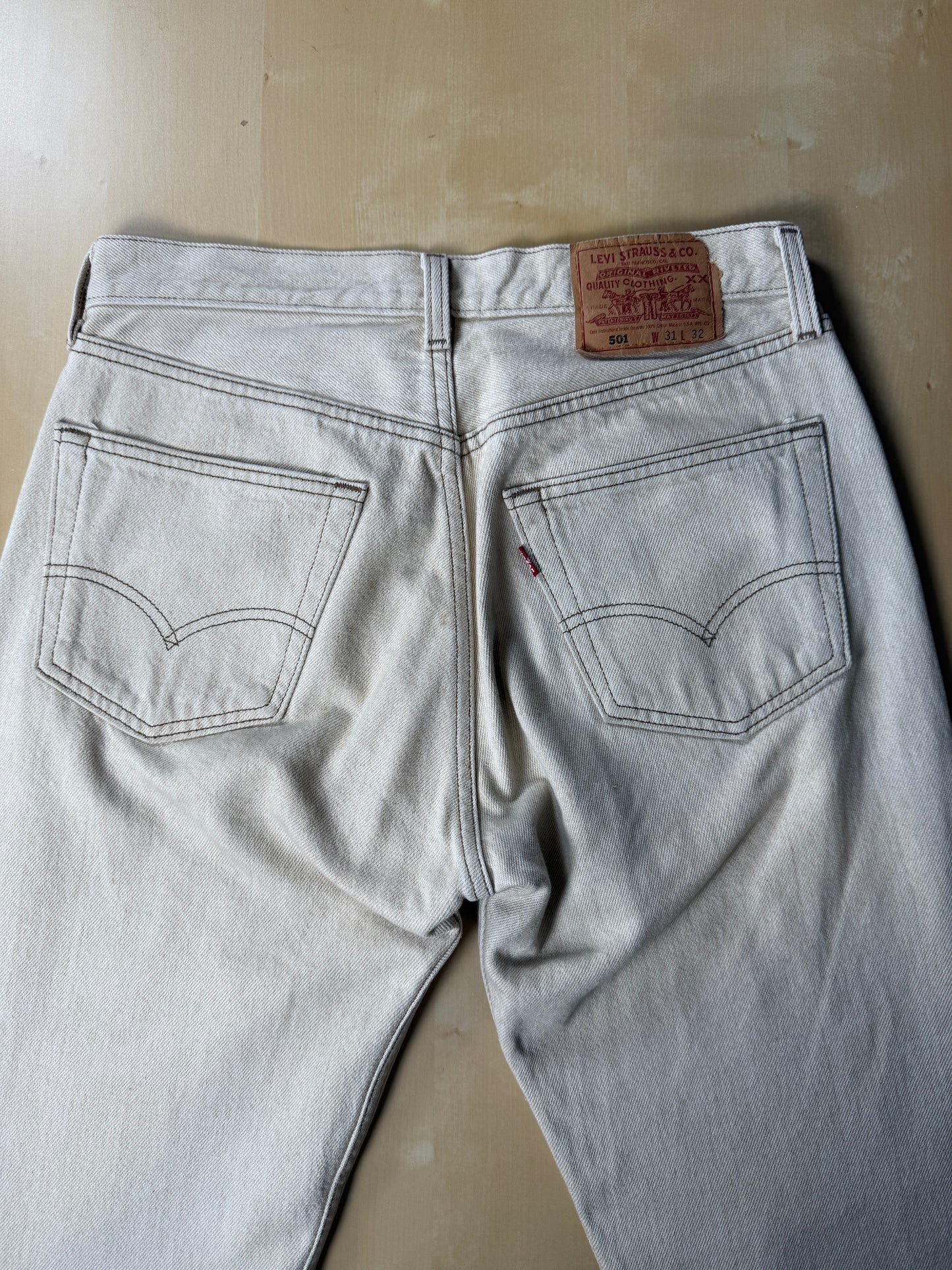 Levi’s 501 USA anni ‘90 lavaggio ecru - W31