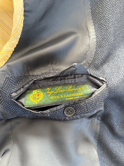 Giacca anni '90 spigato lana e cashmere Loro Piana - tg. 50/52