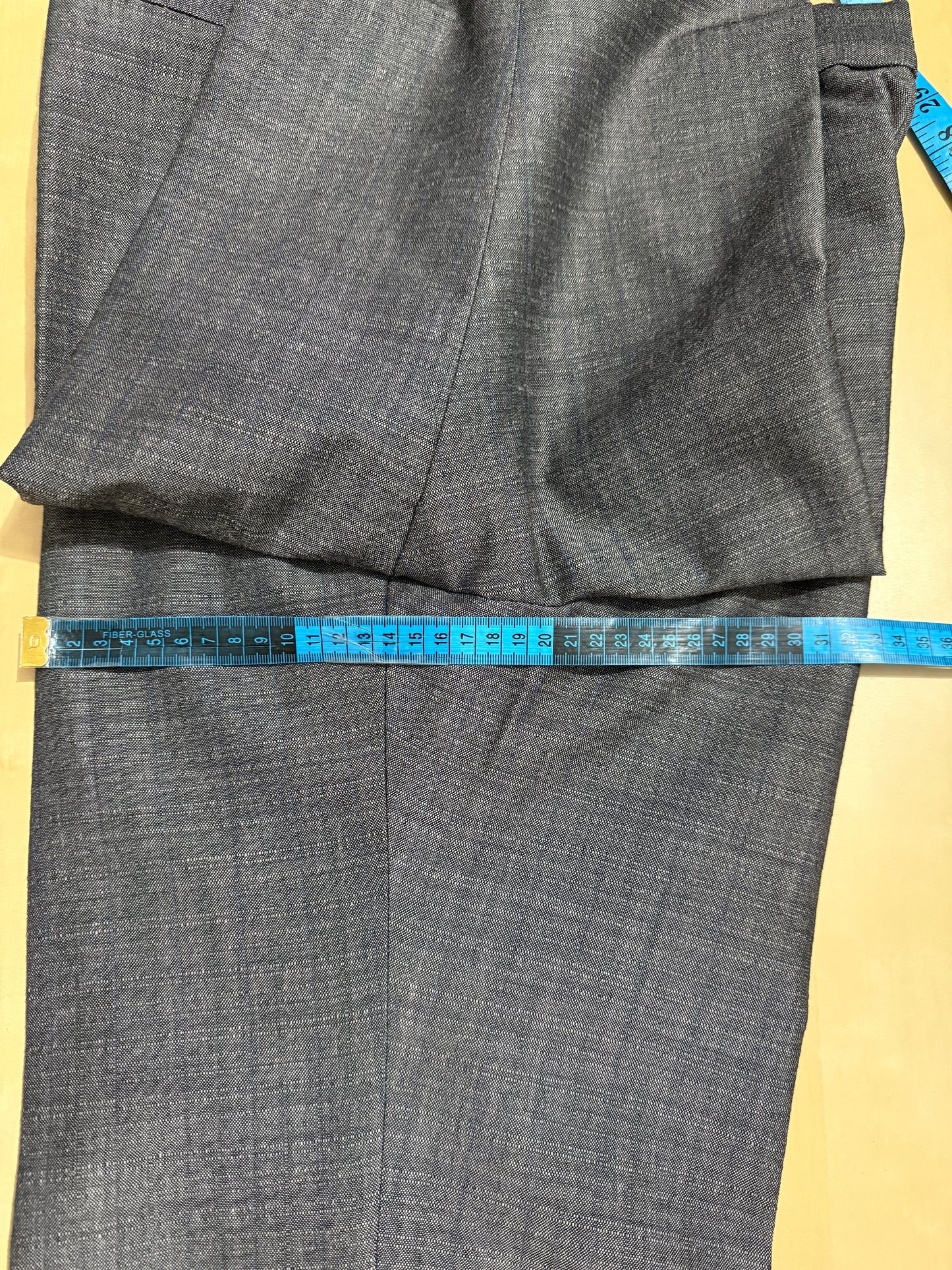 Pantalone anni ‘70 in fresco lana grigio (NOS) - tg. 48/50