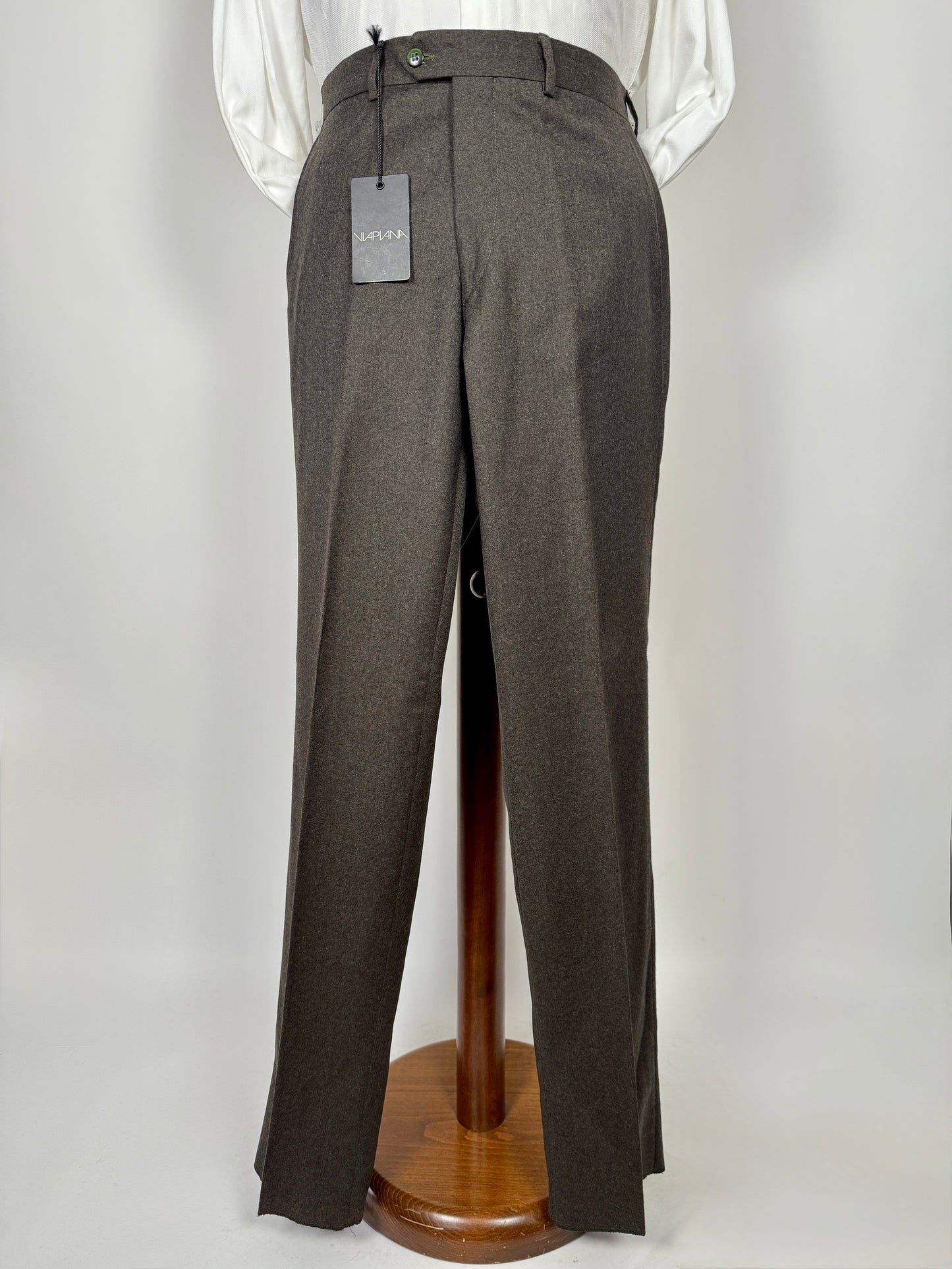 Pantaloni anni ‘90 in flanella marrone (NOS) - tg. 48/50