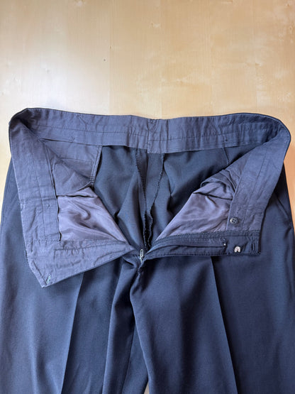 Pantaloni sartoriali fresco lana blu notte - tg. 56/58