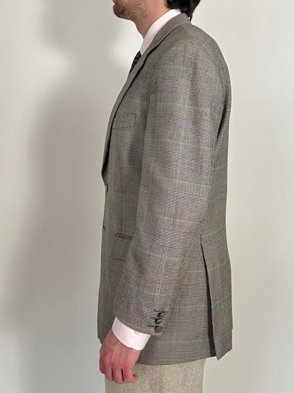 Giacca Yves Saint Laurent anni ‘90 principe di Galles bottoni madreperla - tg. 50