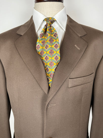 Completo anni ‘90 in twill marrone/cachi (NOS) - tg. 56