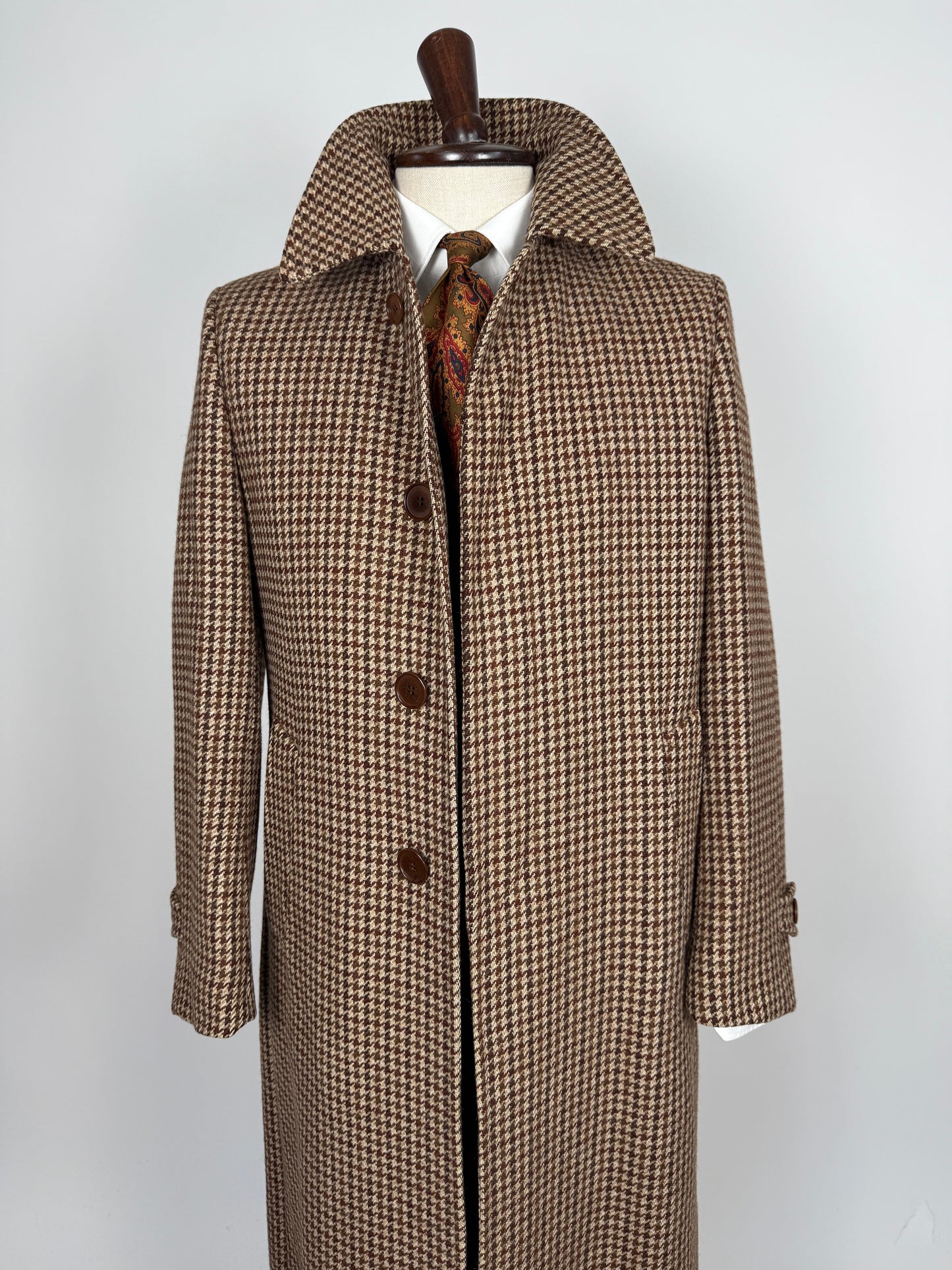 Cappotto anni ‘70 tweed pied-de-poule - tg. 44-46