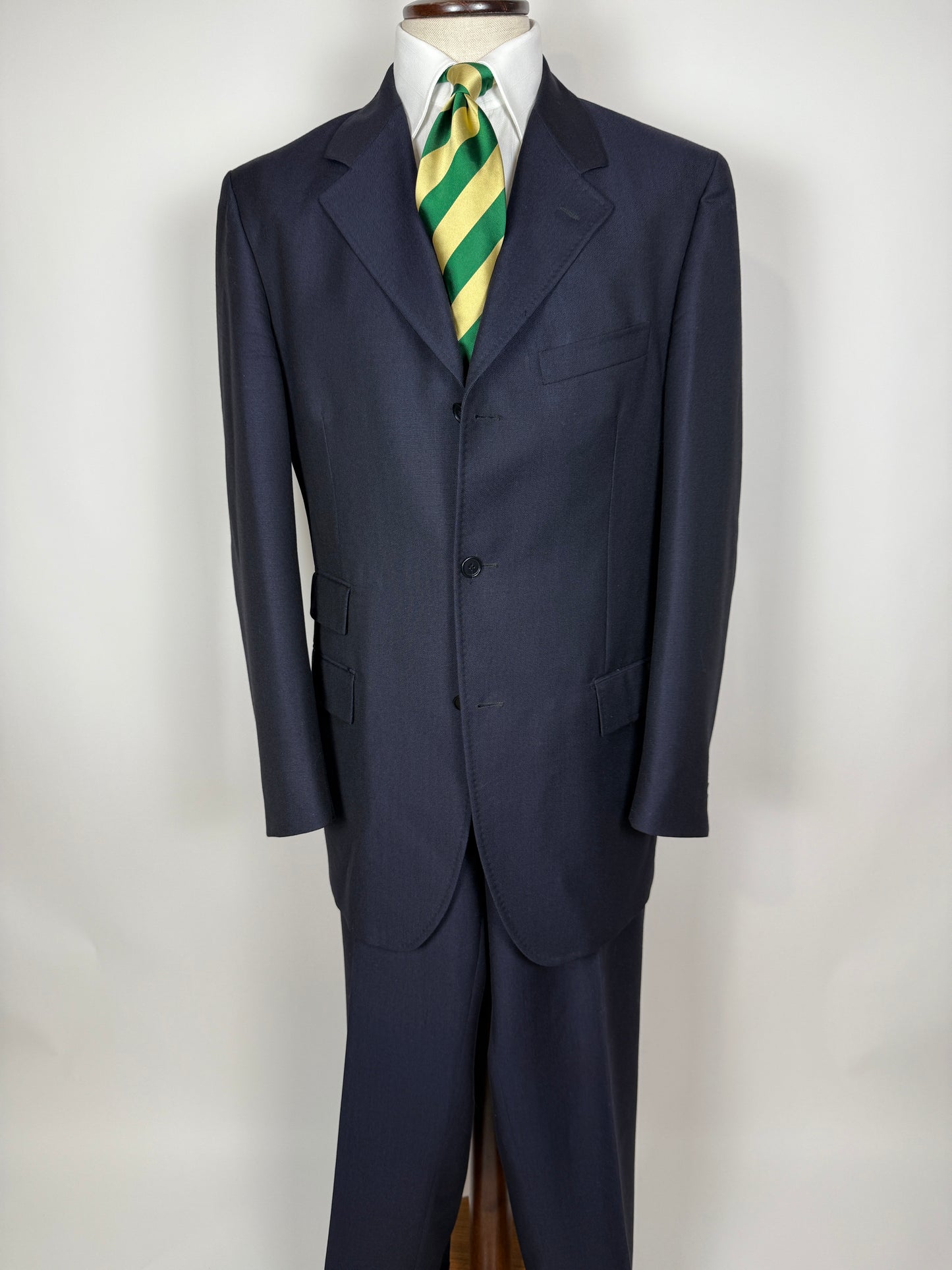 Completo blu tessuto Ermenegildo Zegna lana e mohair - tg. 56