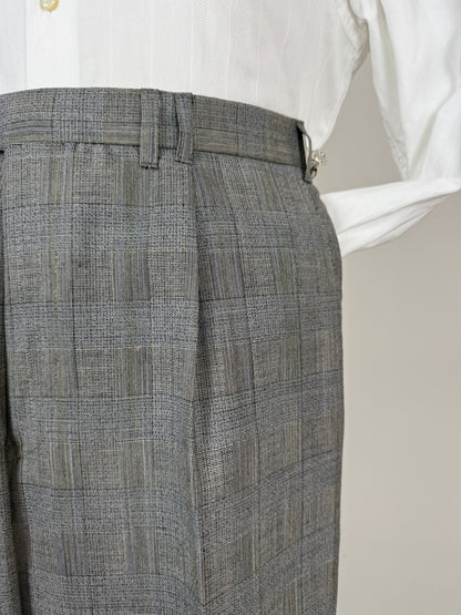 Pantaloni fresco lana principe di Galles anni '80 (NOS) - tg. 48