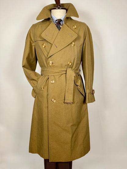 Trench Burberrys anni ‘80 doppiopetto cotone senape  - tg. 48/50