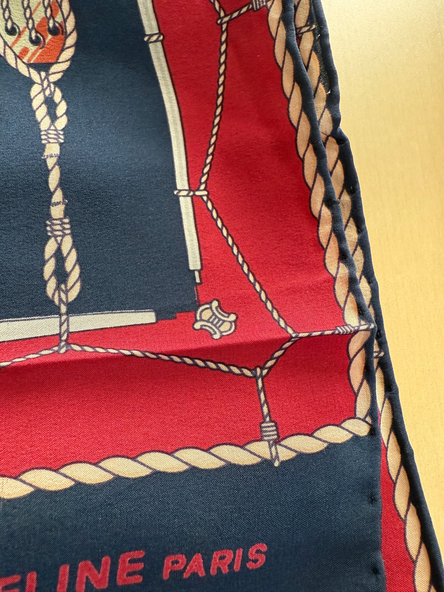 Sciarpa Céline vintage in seta