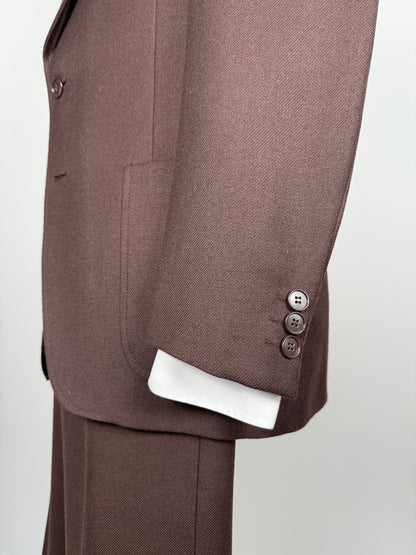 Completo anni ‘70 cavalry twill marrone - tg. 44/46