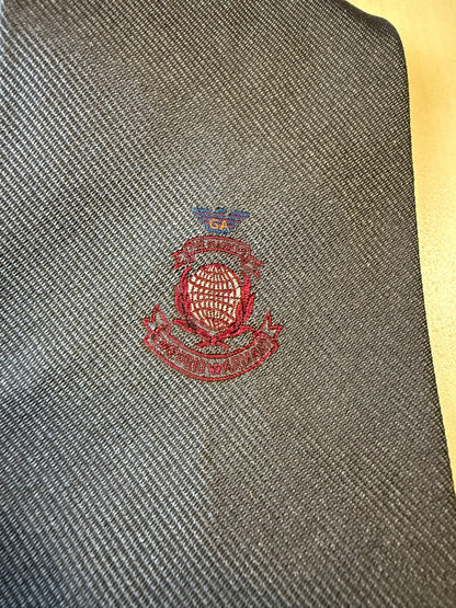 Cravatta Emporio Armani color antracite con logo