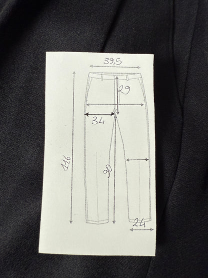 Pantaloni flanella blu notte (NOS) - tg. 44/46