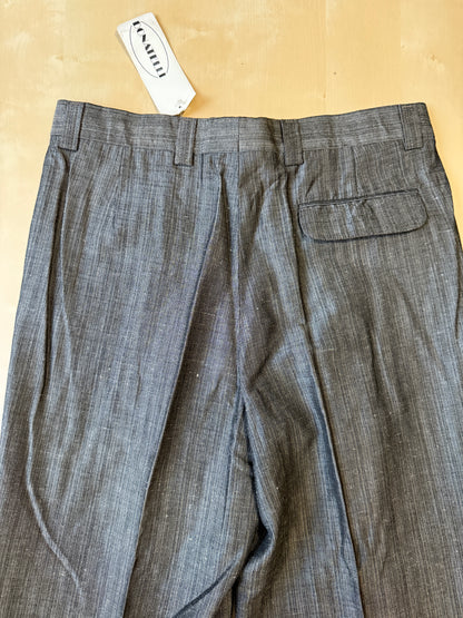 Pantalone anni ‘80 misto viscosa e lino (NOS) - tg. 48