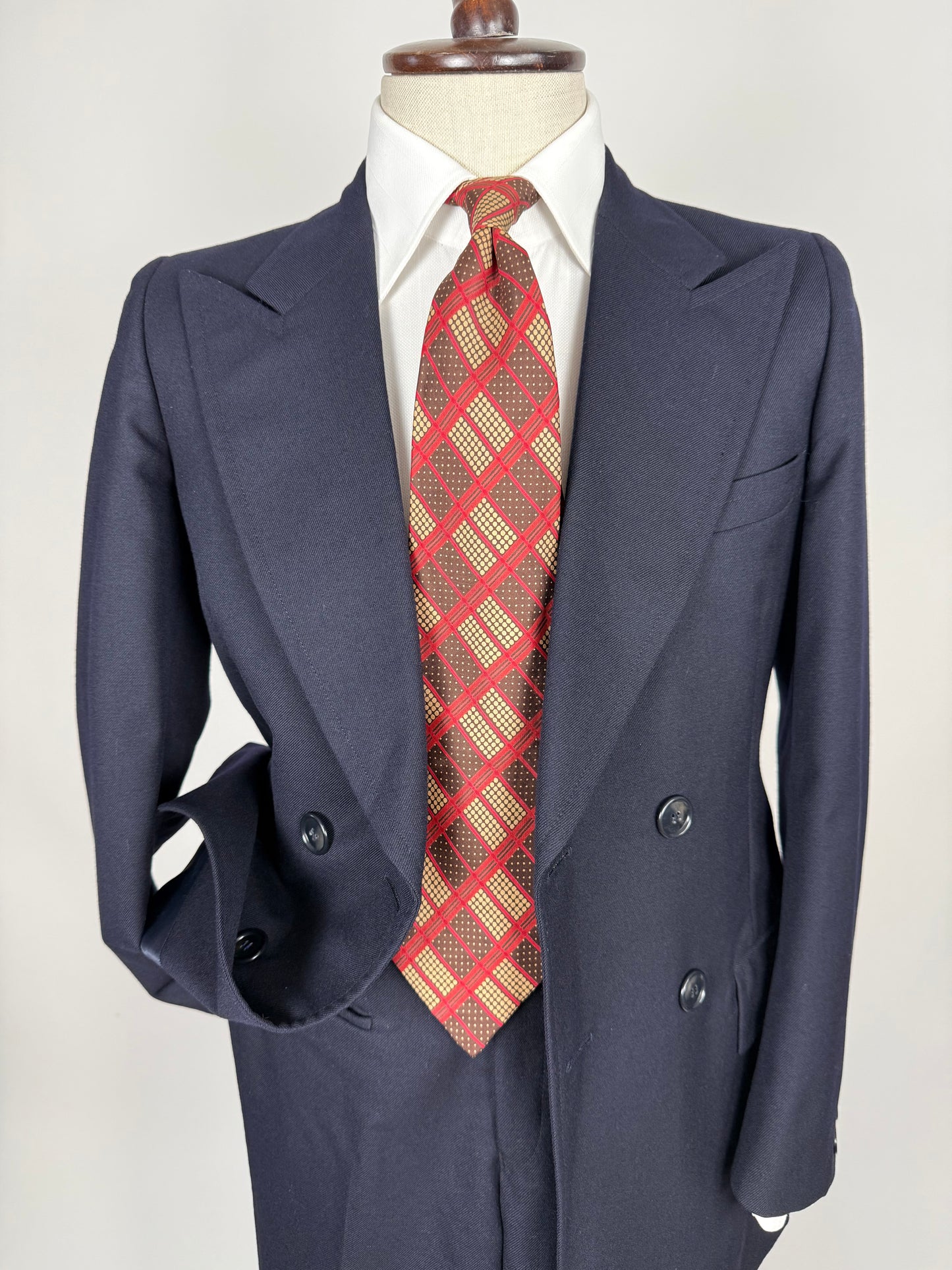 Cravatta Yves Saint Laurent anni ‘70 fantasia geometrica