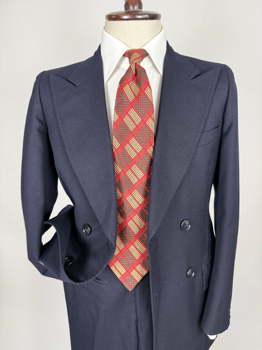 Cravatta Yves Saint Laurent anni ‘70 fantasia geometrica