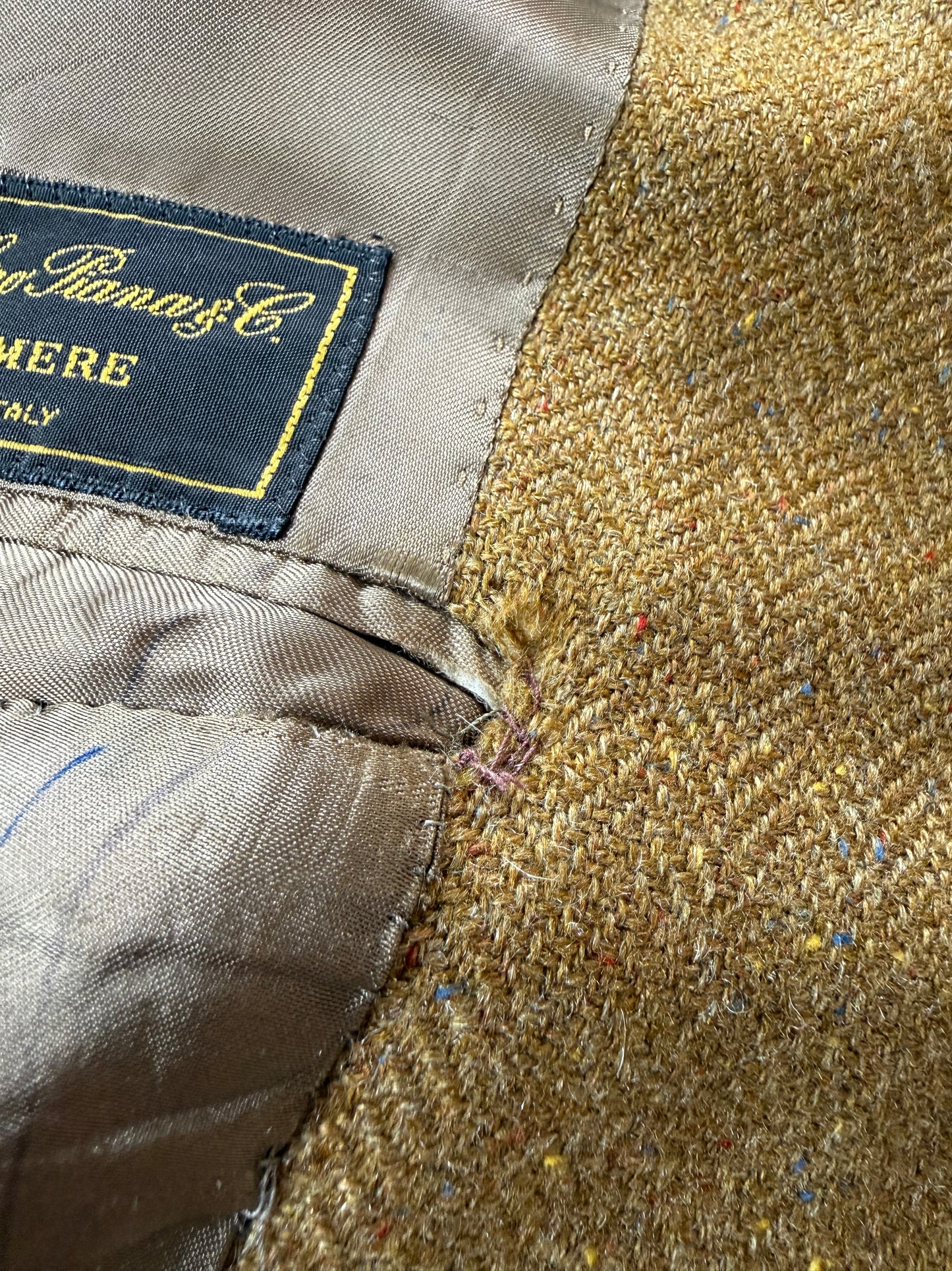 Giacca anni '90 100% cashmere donegal tess. Loro Piana - tg. 50/52