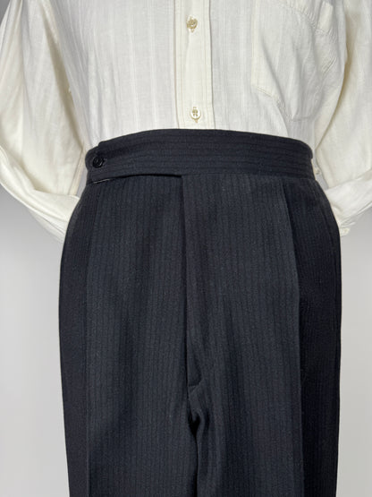 Completo sartoriale anni ‘50/‘60 monopetto revers a lancia - tg. 50 corta