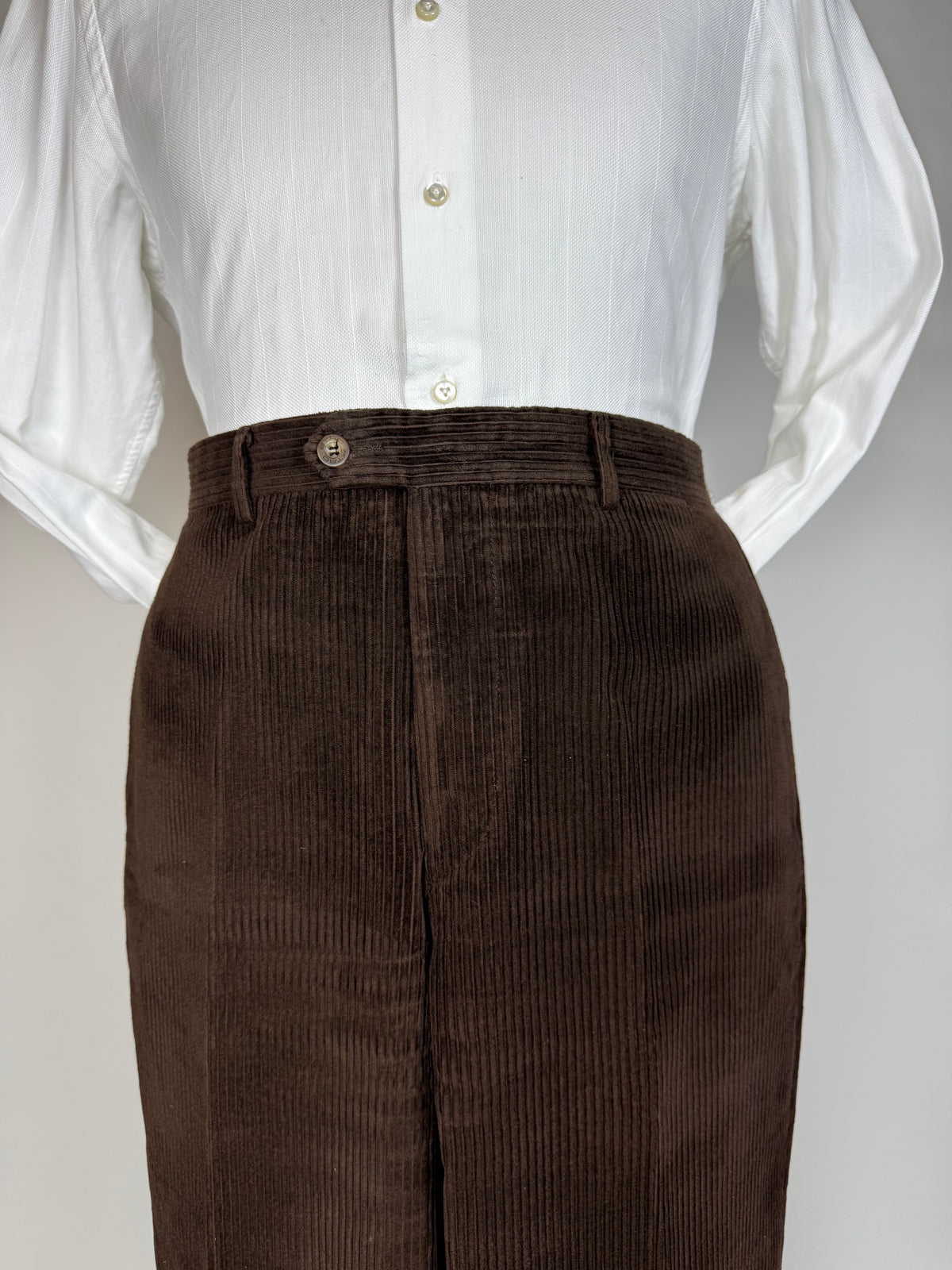 Pantaloni Etro velluto a coste marrone - tg. 54