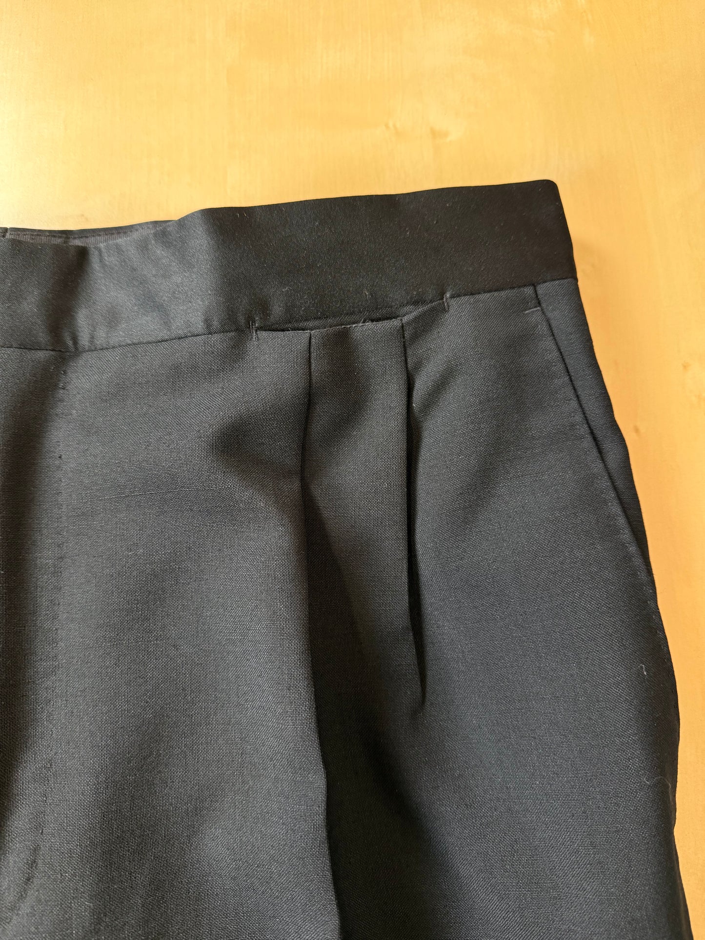 Smoking estivo Cantarelli anni '80 lana e mohair - tg. 50, pantaloni 52