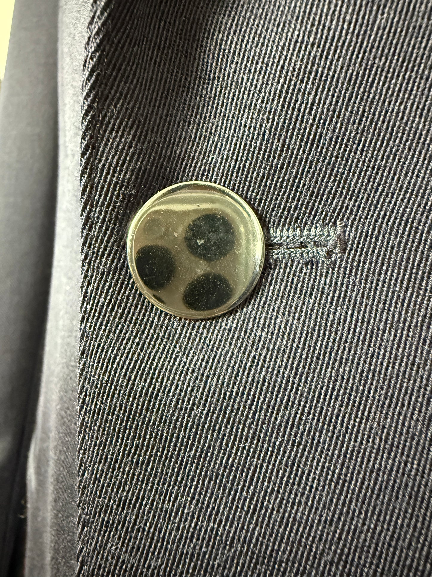 Blazer anni ‘70 in twill pettinato navy - tg. 50/52