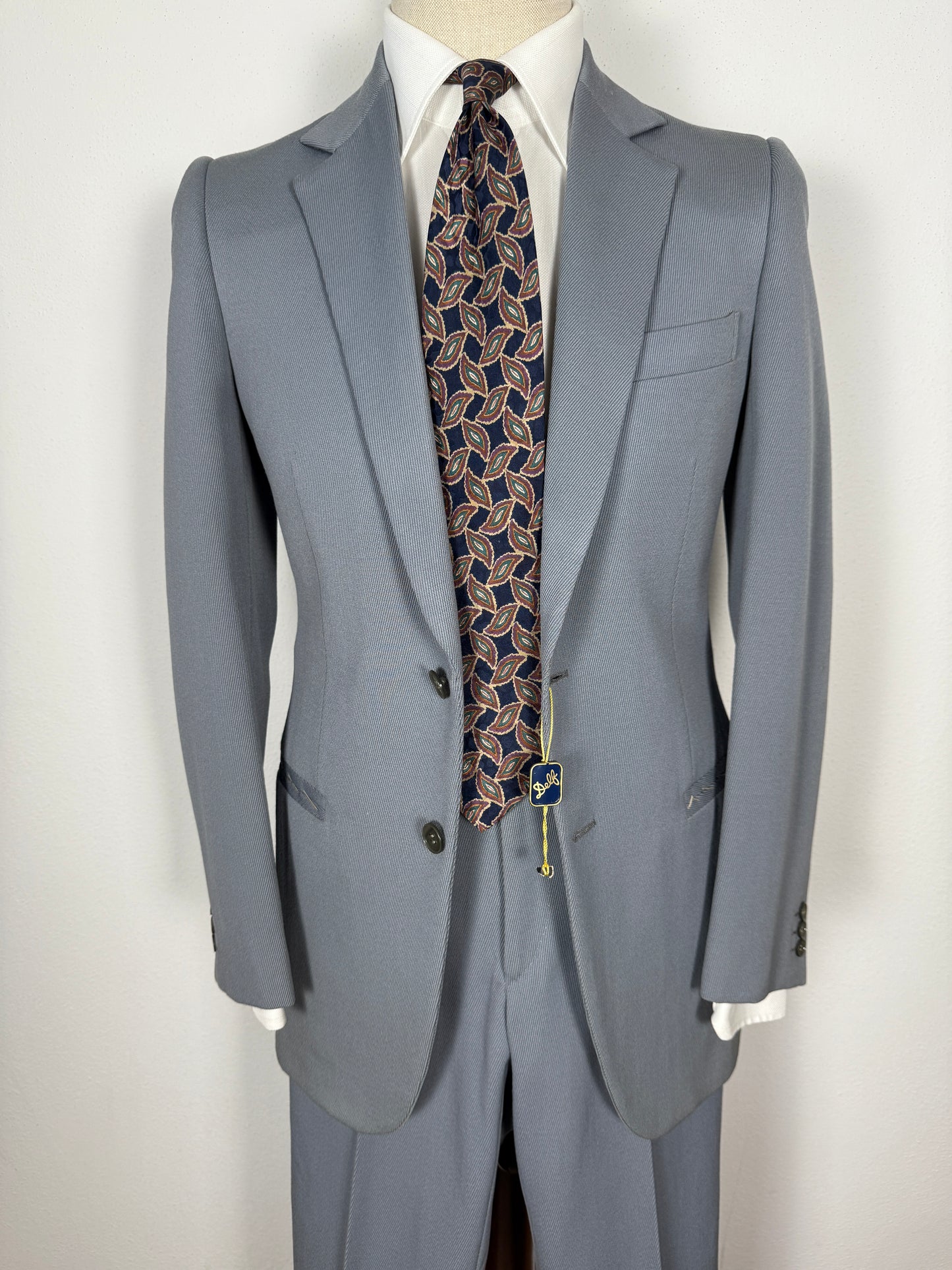 Completo anni ‘60/‘70 in twill a costa spessa carta da zucchero (NOS) - tg. 44