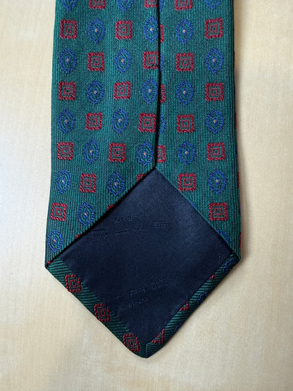 Cravatta Etro verde micro fantasia