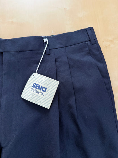 Pantaloni fresco lana stretch blu navy (NOS) - tg. 52/54