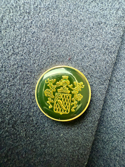 Blazer navy anni ‘80 in panno di lana - tg. 56