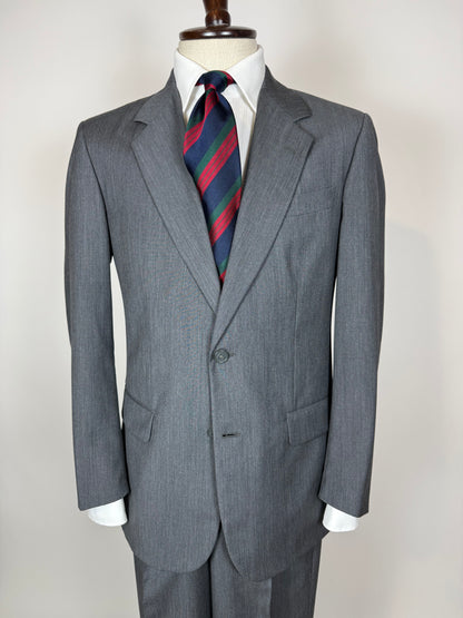Completo anni '80 fresco lana grigio - tg. 46