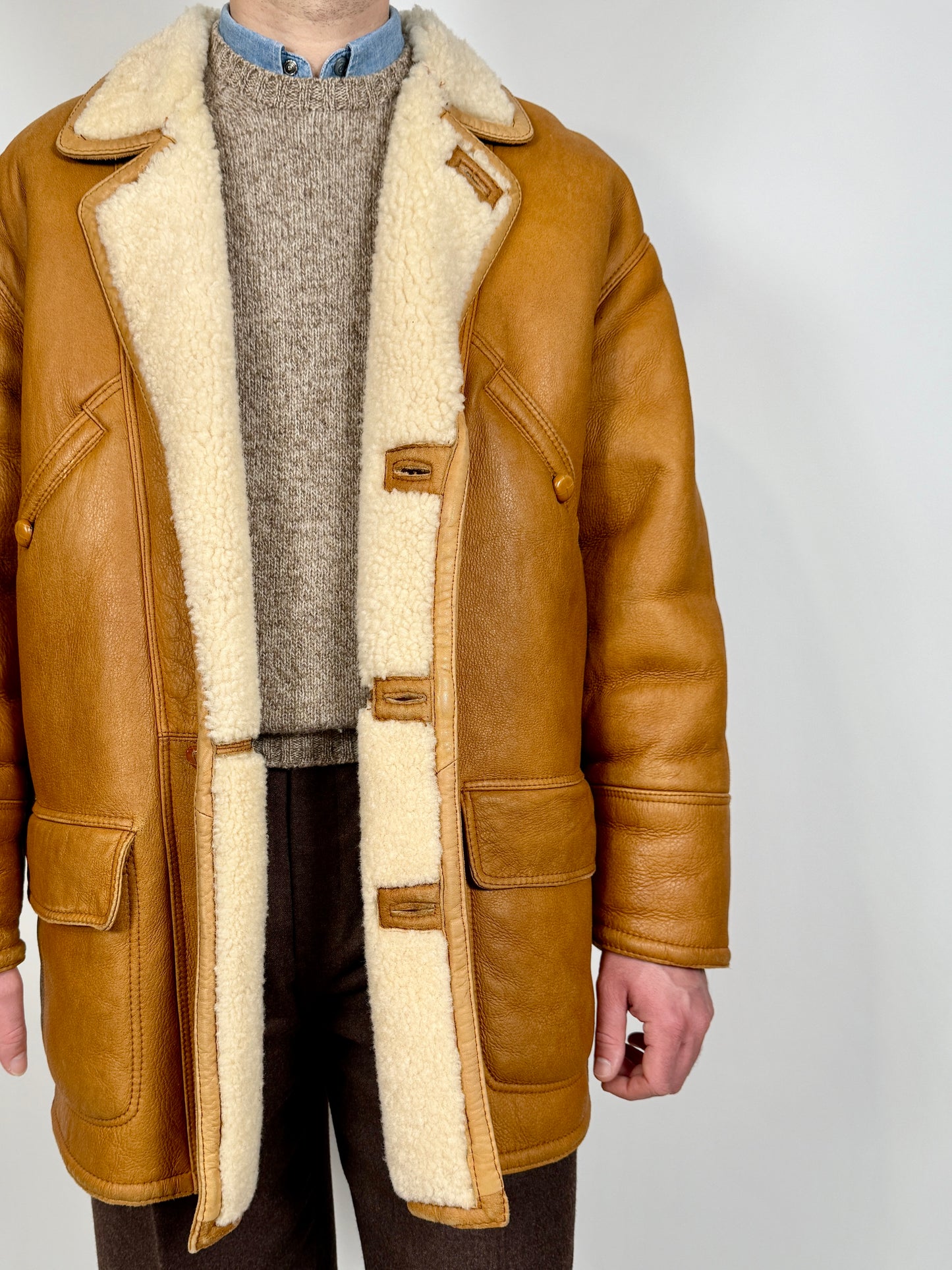 Montone shearling anni ‘70/‘80 - tg. L (50-52)