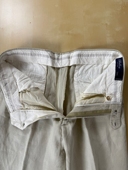 Pantaloni in lino beige sabbia - tg. 50