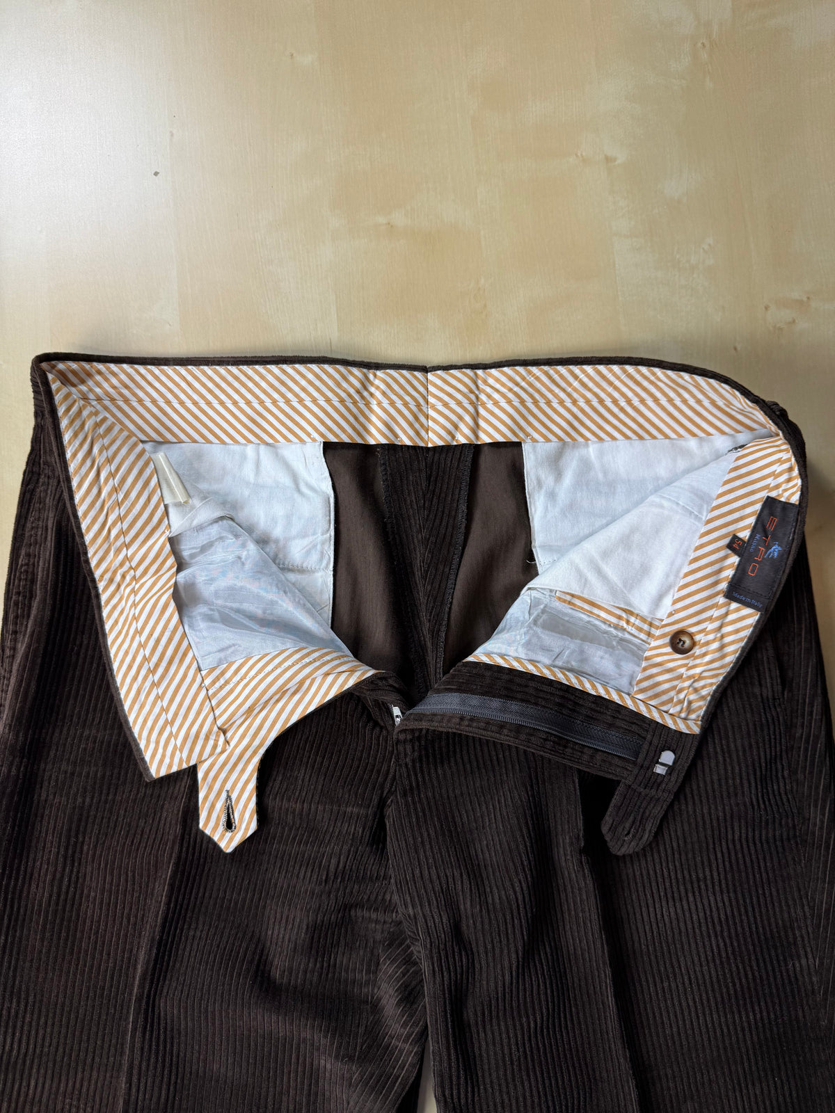 Pantaloni Etro velluto a coste marrone - tg. 54