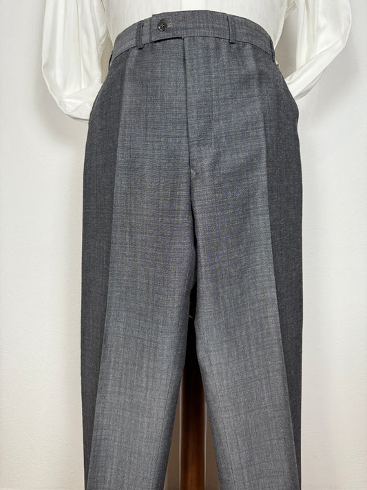 Pantalone anni ‘70 in fresco lana grigio (NOS) - tg. 48/50