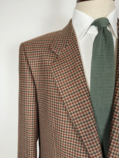 Giacca anni ‘80 pied-de-poule in lana e cashmere - tg. 52