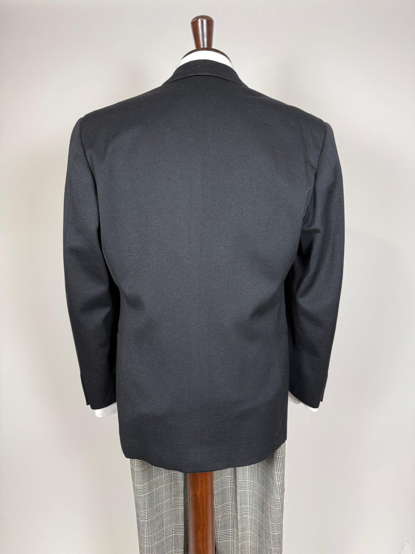 Giacca Pal Zileri doppiopetto anni ‘80 flanella blu - tg. 48