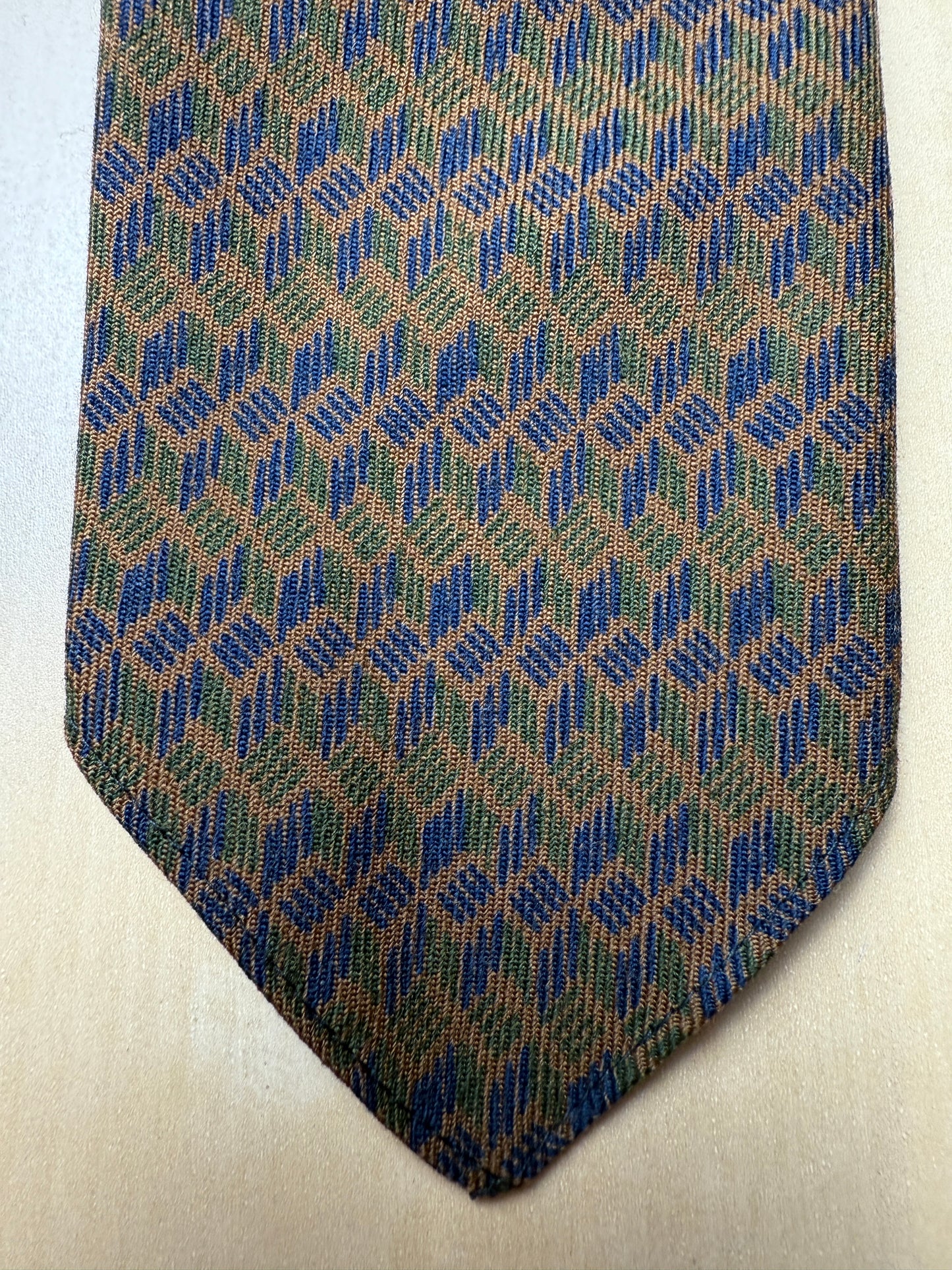 Cravatta vintage in lana sfoderata