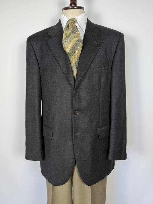 Giacca Missoni anni '80 lana pettinata grigio antracite - tg. 52