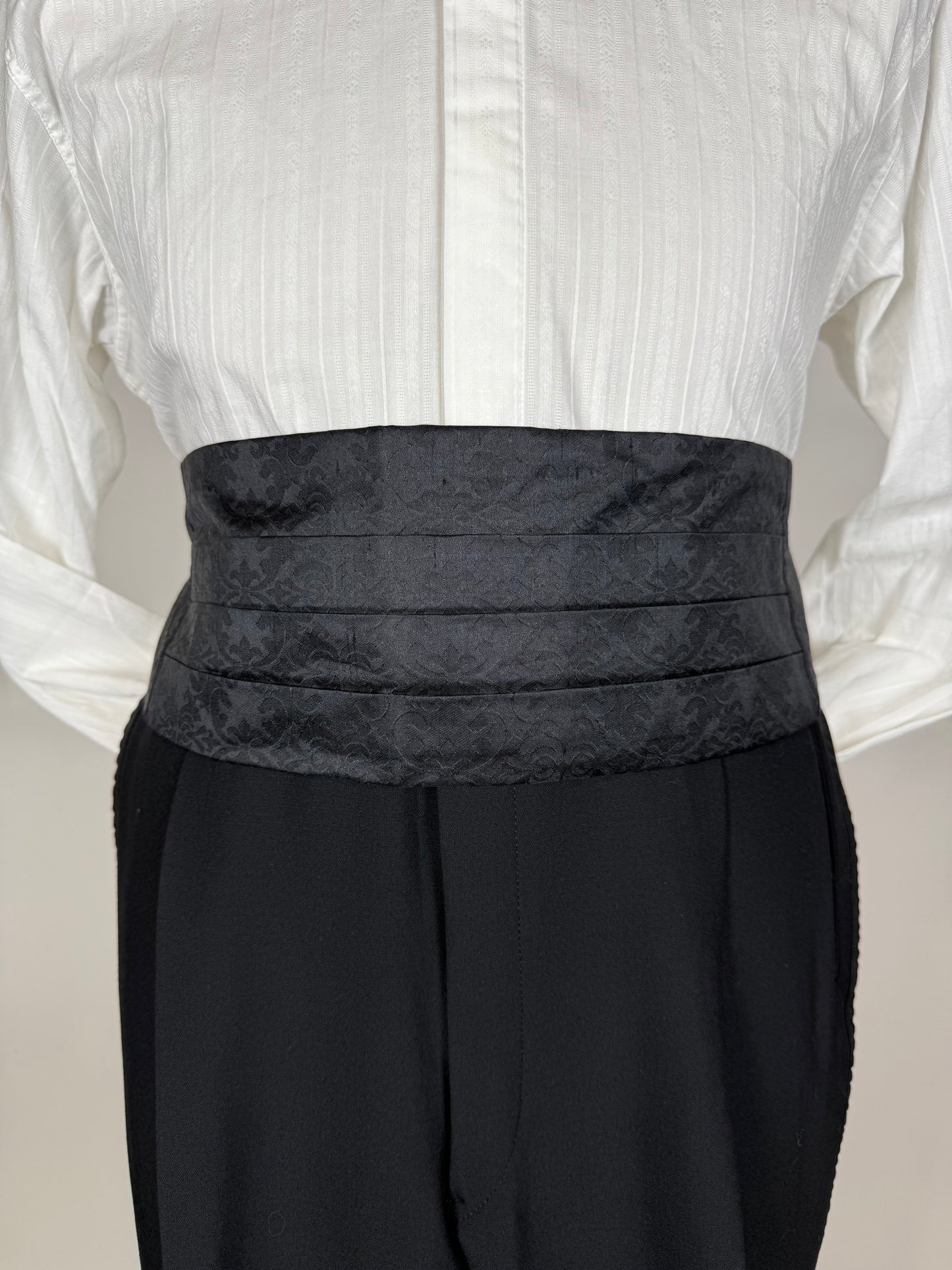 Fascia da smoking Pal Zileri in seta damascata - 113 cm