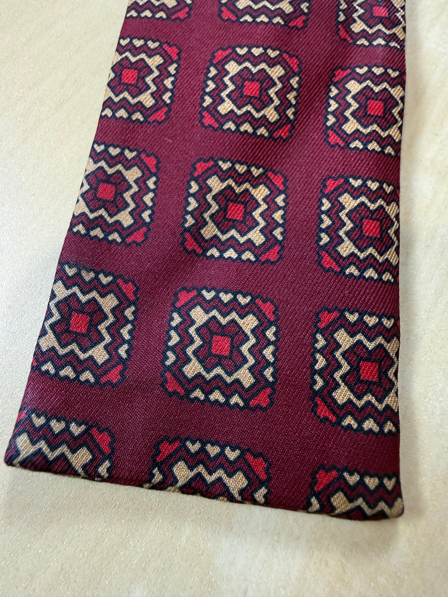 Papillon vintage bordeaux micro fantasia