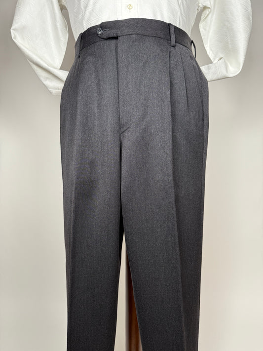 Pantaloni flanella pettinata grigio antracite - tg. 52