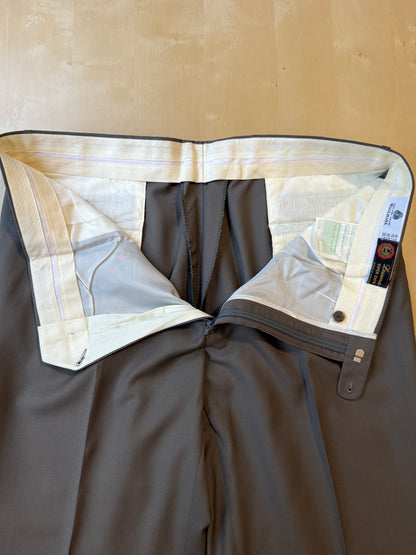 Pantalone in fresco lana anni ‘90 grigio-cachi (NOS) - tg. 58