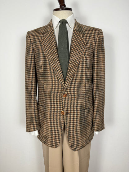 Giacca Yves Saint Laurent anni ‘70 in tweed pied-de-poule - tg. 48