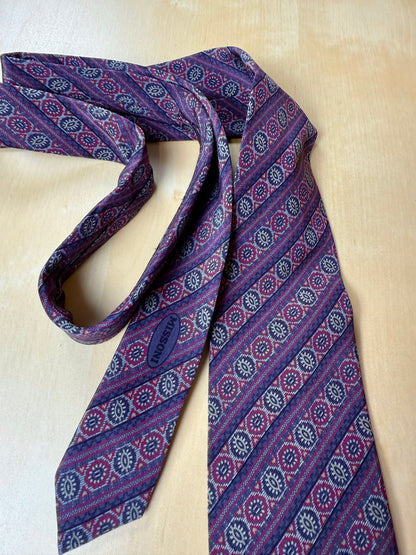 Cravatta Missoni geometrica viola lilla