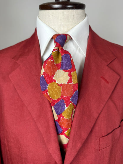 Cravatta Missoni vintage quadri astratti