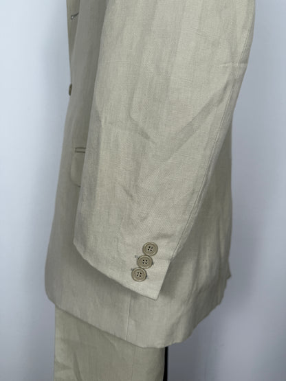 Completo beige in lino e cotone - tg. 52