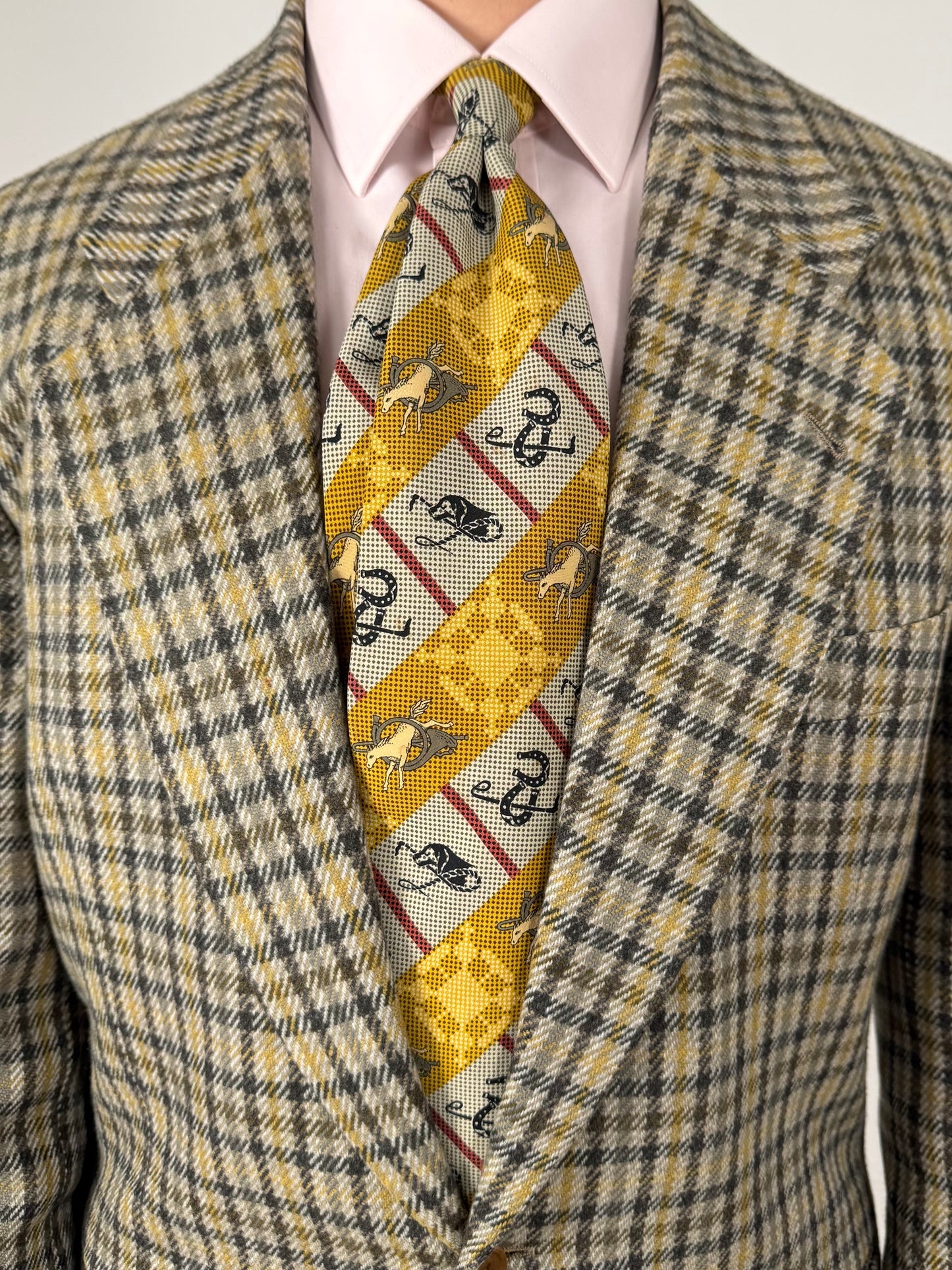 Cravatta Emporio Armani fantasia equestre