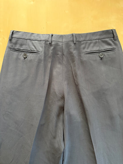Completo Armani anni '90 fresco lana grigio petrolio - tg. 54