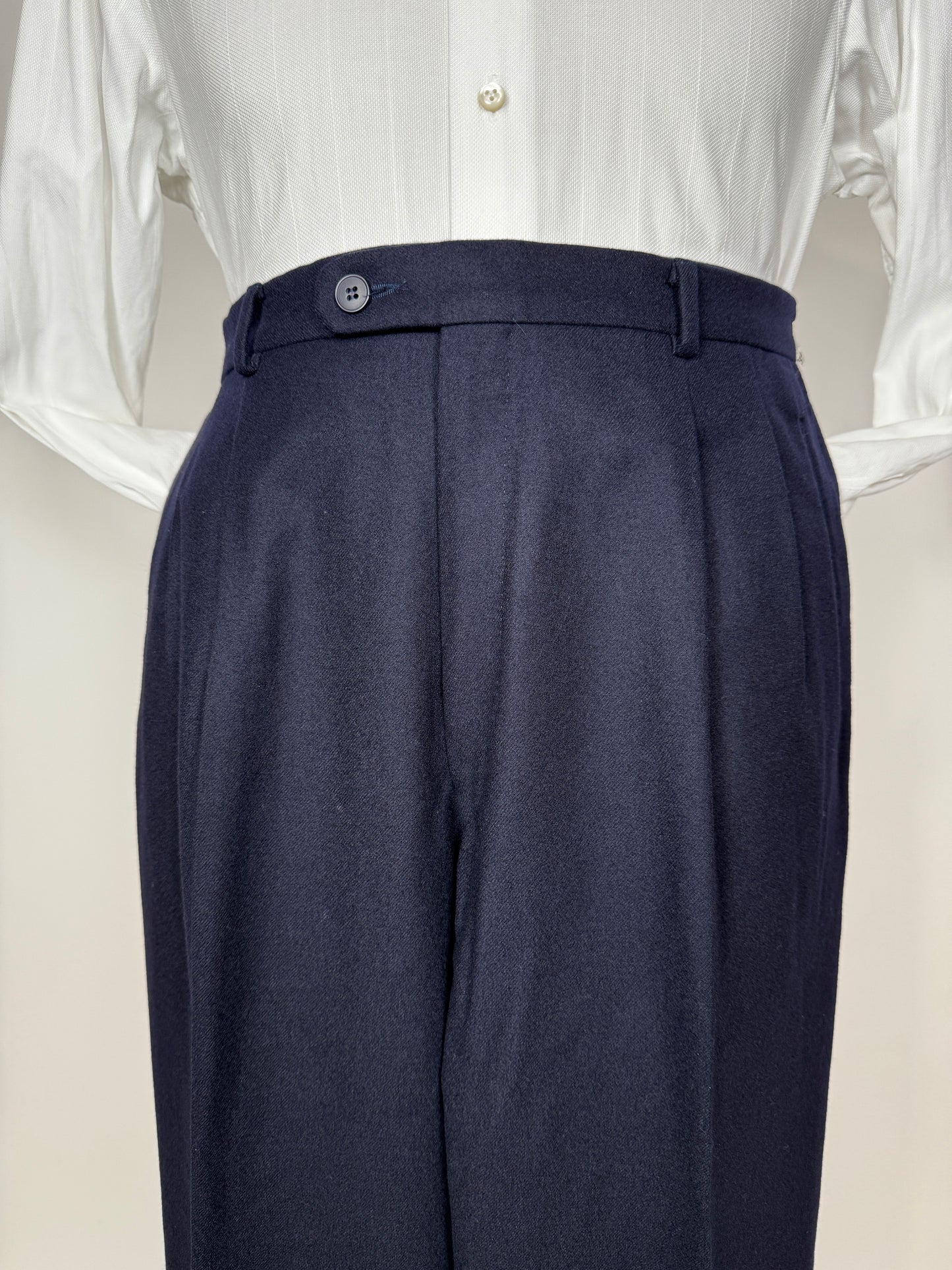 Pantaloni in flanella blu - tg. 50