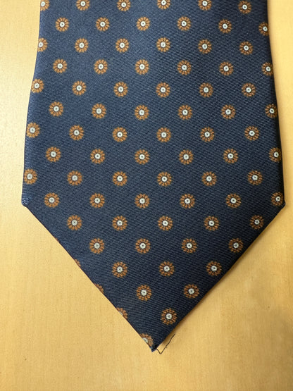 Cravatta Marinella micro fantasia rosette